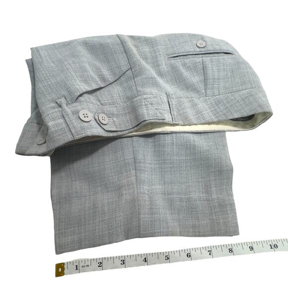 Stretch Gray Dress Shorts Bermuda Womens 0 Express Editor Business Casual Preppy - Picture 12 of 15